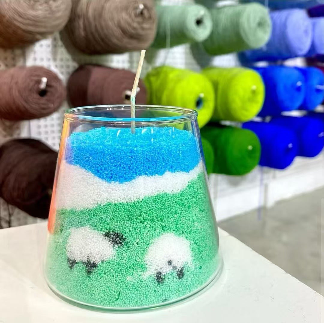 Sand painting candle aromatherapy products