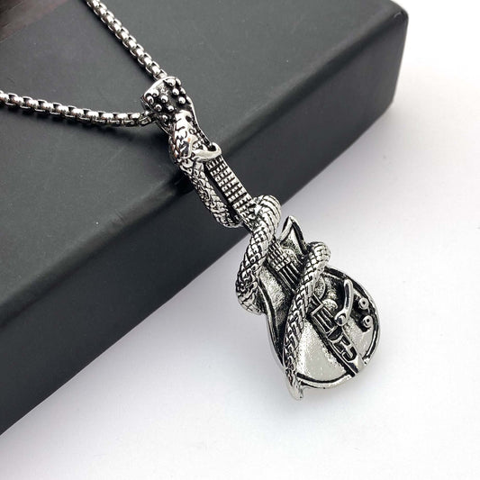 06103 RUCI Titanium Steel Snake Guitar Chain Sweater Chain